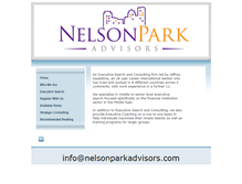 Tablet Screenshot of nelsonparkadvisors.com